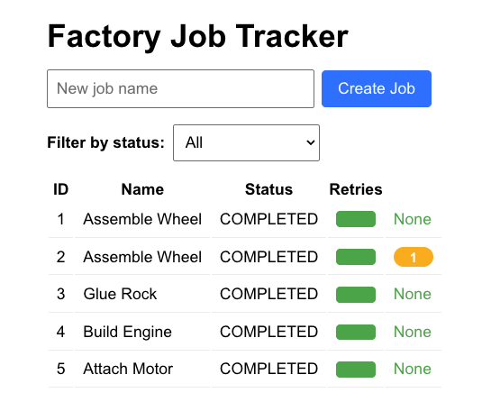 Factory Workflow Tracker